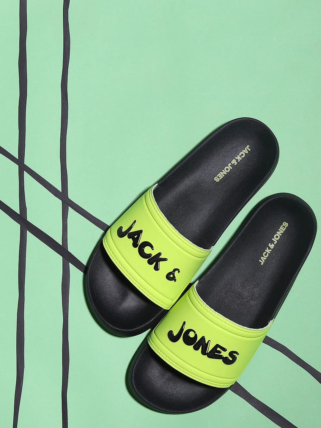 Neon Green Graffiti Sliders