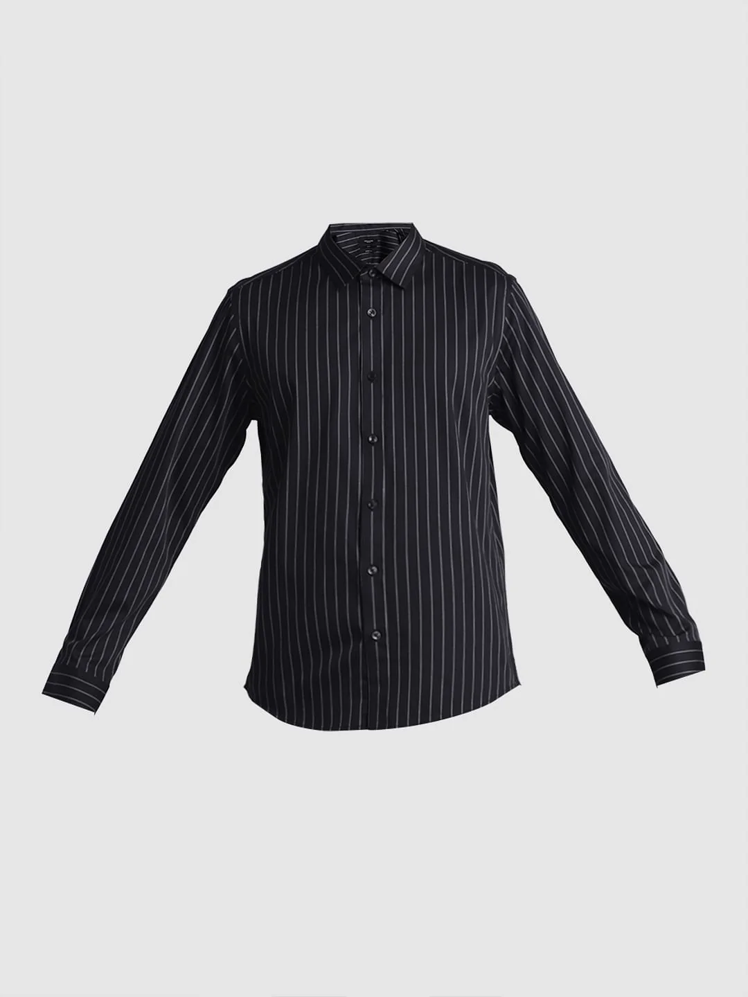 Black Striped Full Sleeves Shirt - Image 7