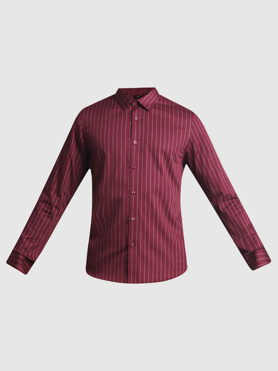 Red Striped Full Sleeves Shirt - Image 7