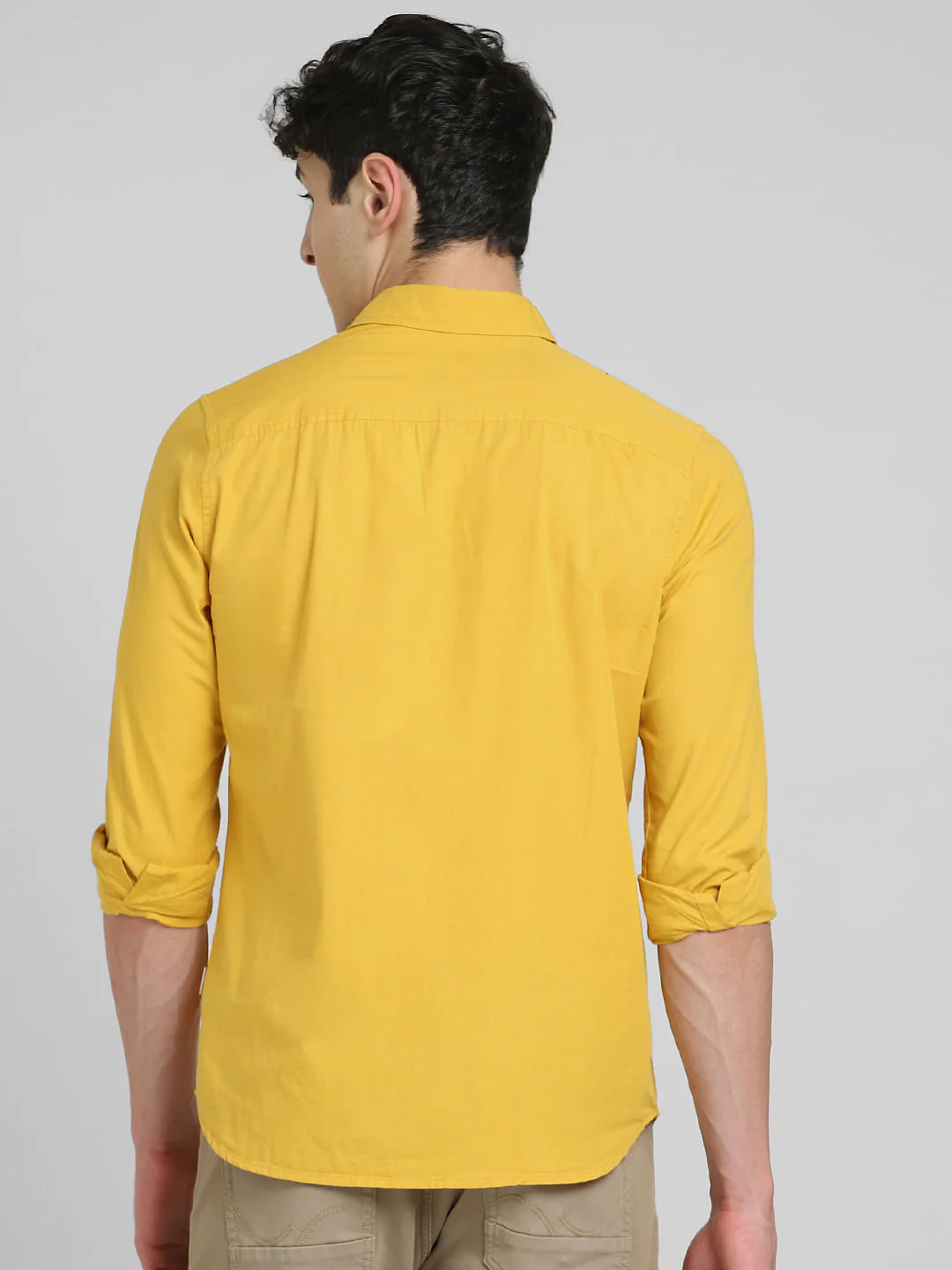 Mustard Full Sleeves Shirt - Image 4
