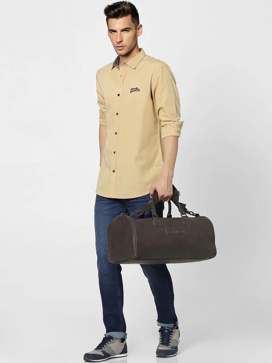 Beige Full Sleeves Shirt
