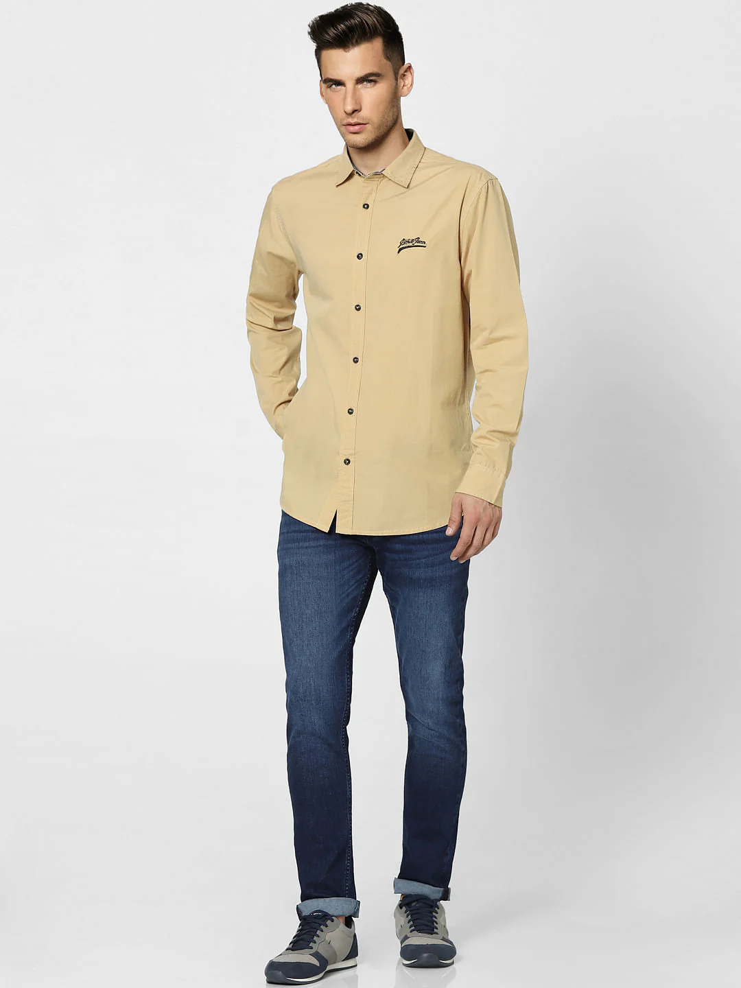 Beige Full Sleeves Shirt - Image 6