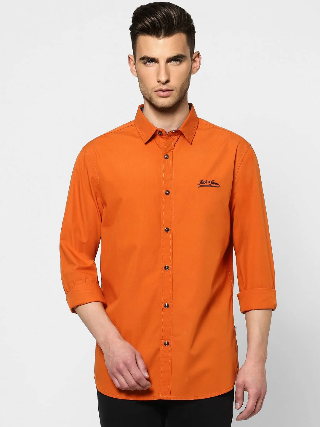 Orange Full Sleeves Shirt - Image 2
