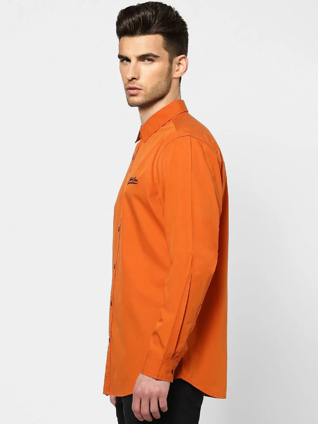 Orange Full Sleeves Shirt - Image 3