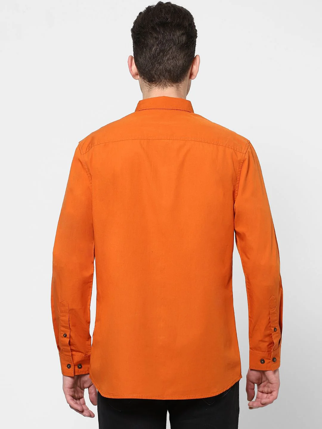 Orange Full Sleeves Shirt - Image 4