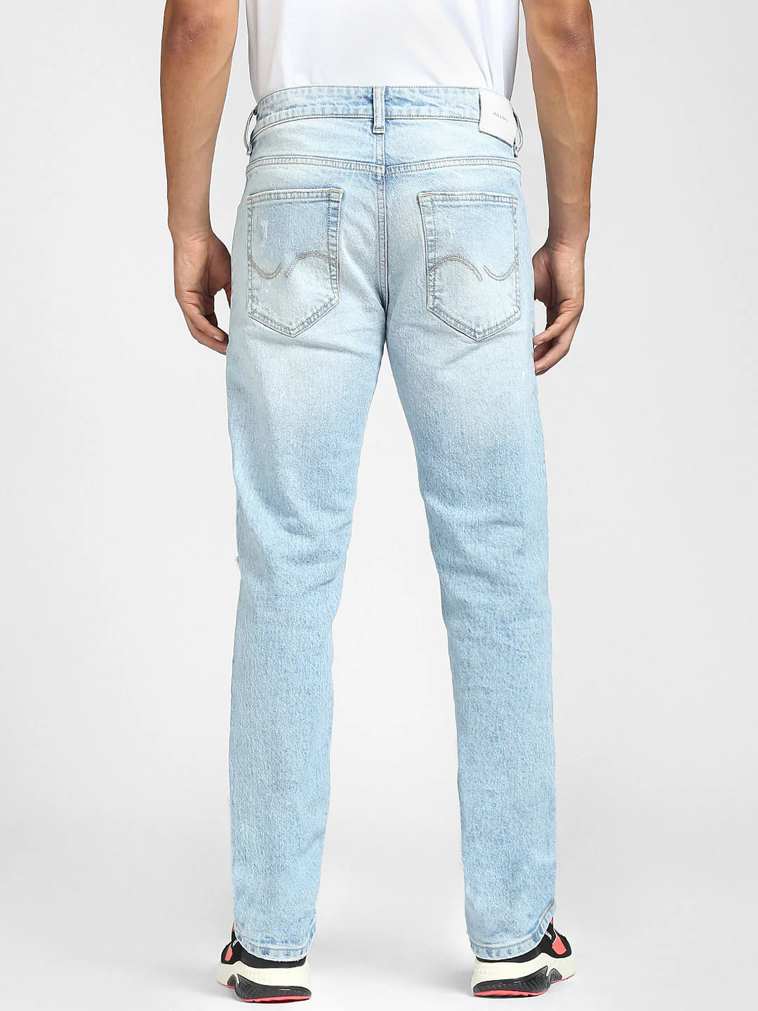 Blue Low Rise Tim Anti Fit Ripped Jeans - Image 3
