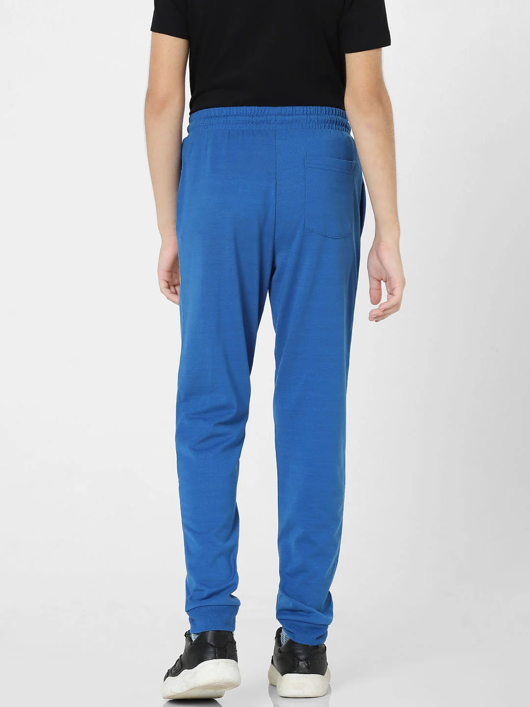 Boys Blue Mid Rise Joggers - Image 4