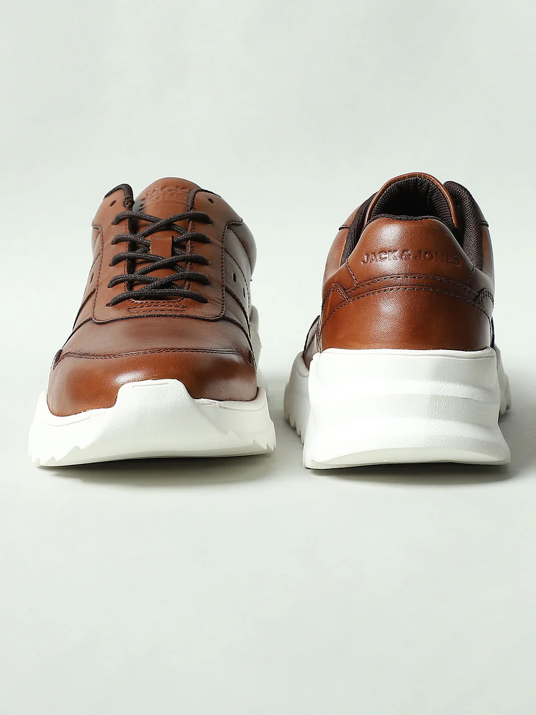 Brown Leather Sneakers - Image 5