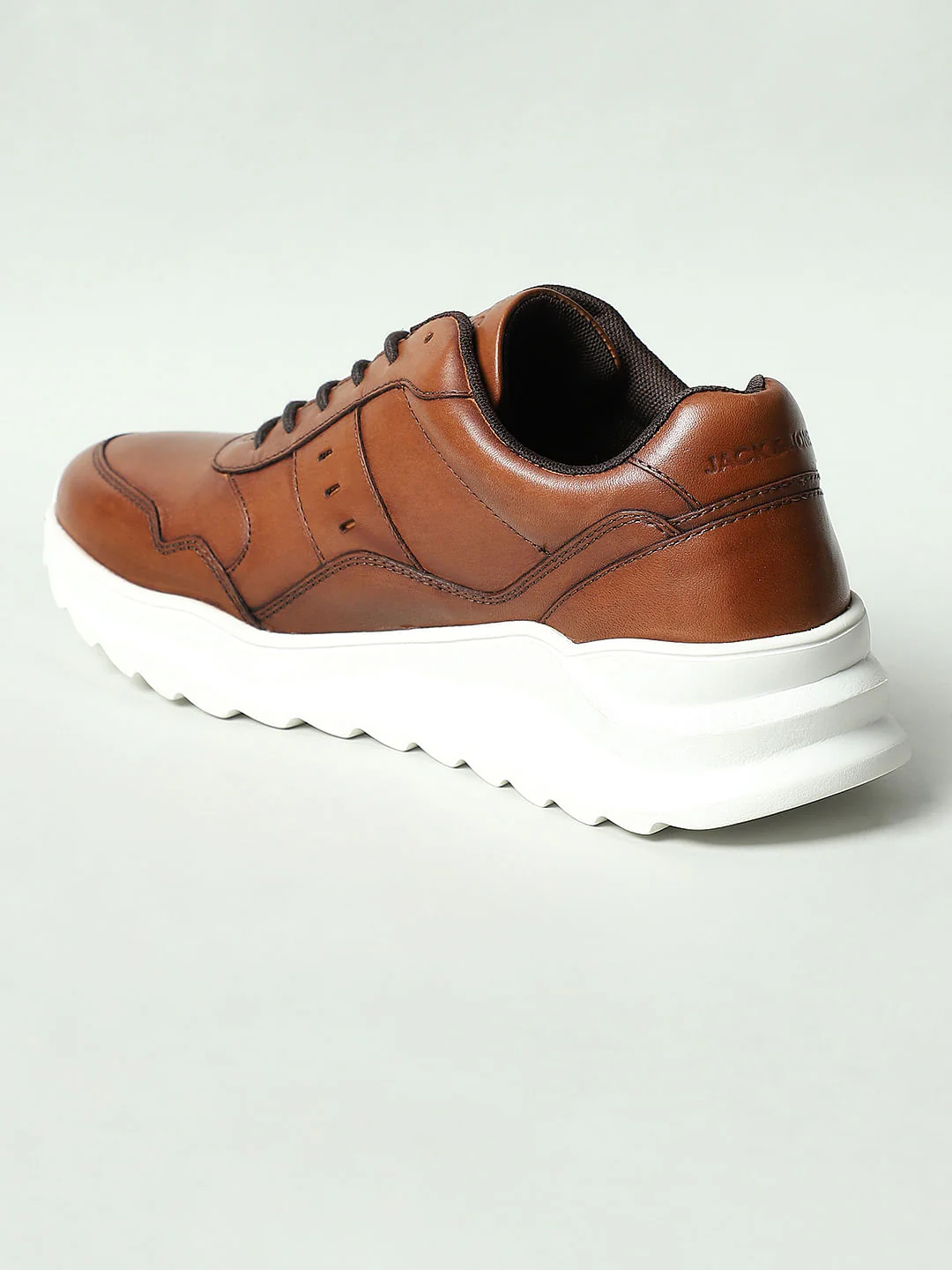 Brown Leather Sneakers - Image 9
