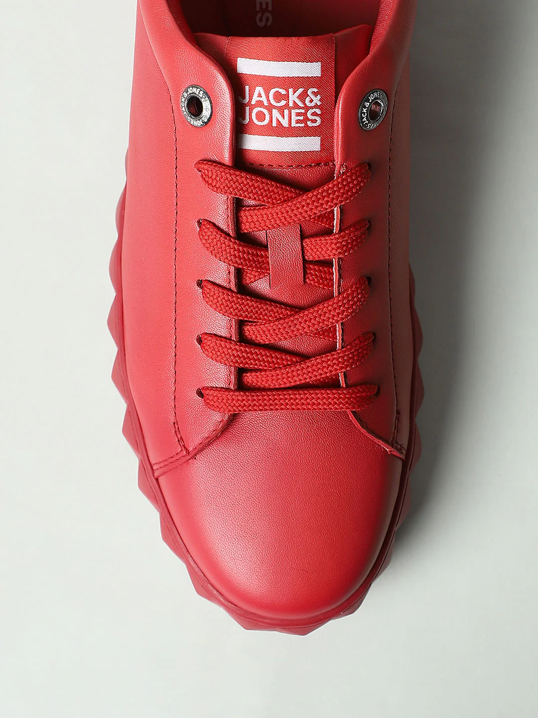 Red Leather Sneakers - Image 13