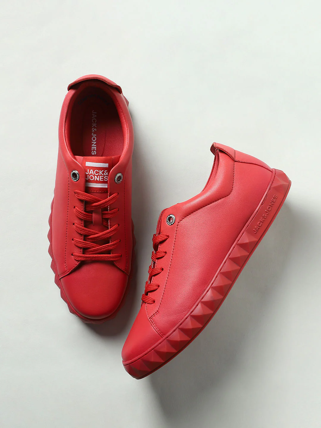 Red Leather Sneakers - Image 6