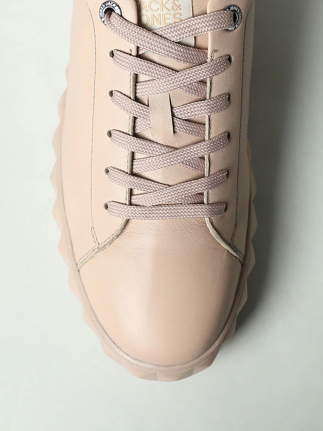 Beige Leather Sneakers - Image 13