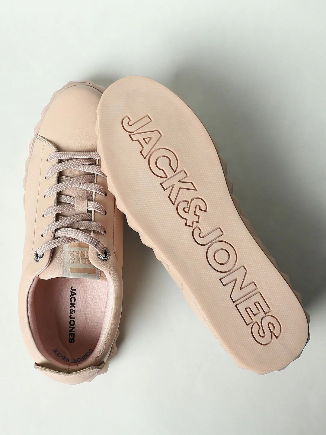 Beige Leather Sneakers - Image 8