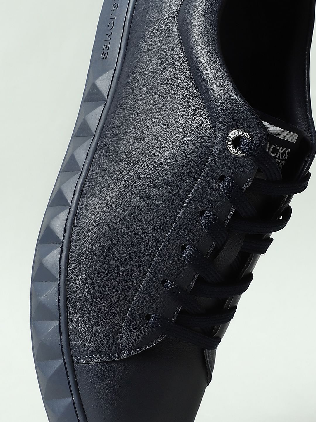 Blue Leather Sneakers - Image 11