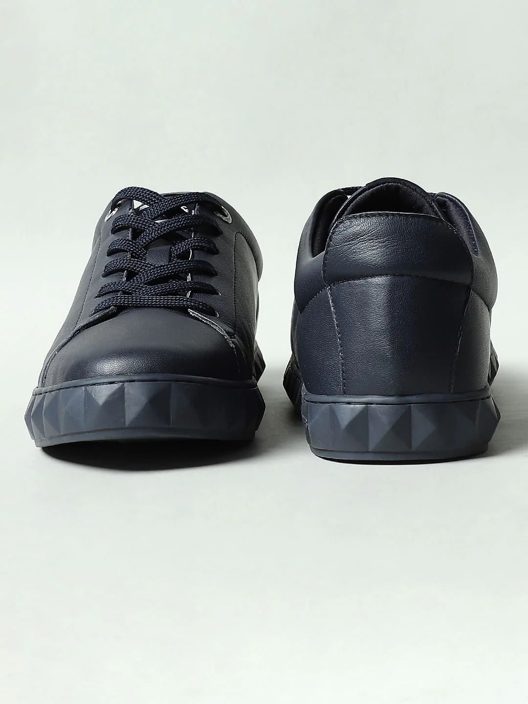 Blue Leather Sneakers - Image 5