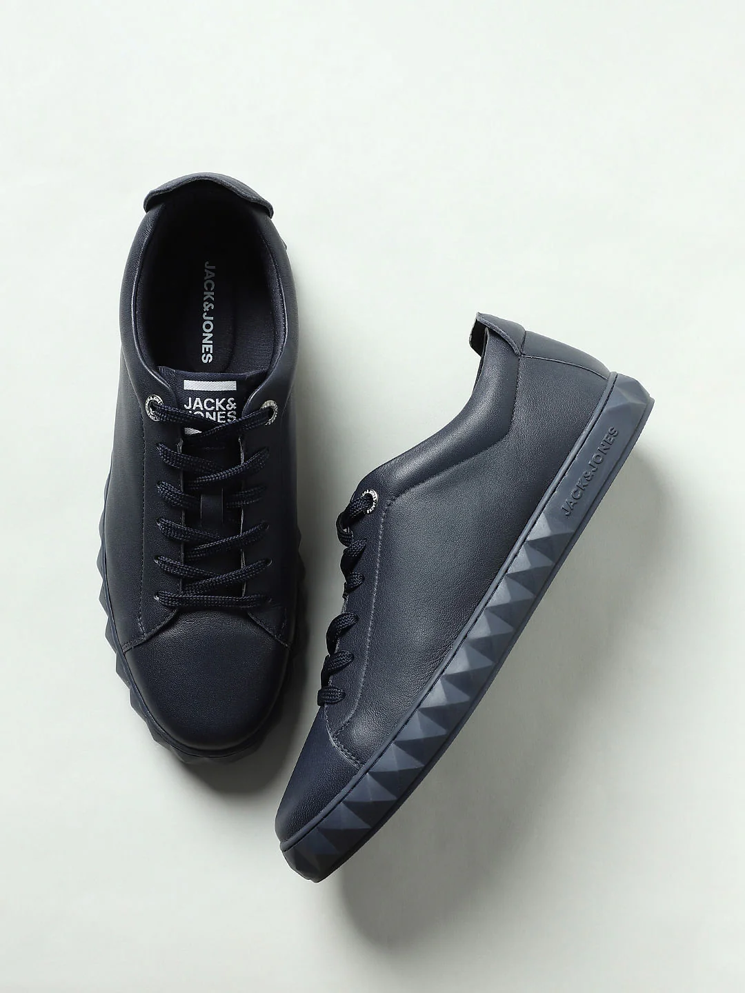 Blue Leather Sneakers - Image 6