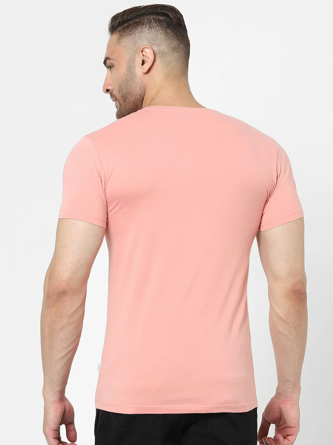 Pink Graphic Crew Neck T-shirt - Image 3