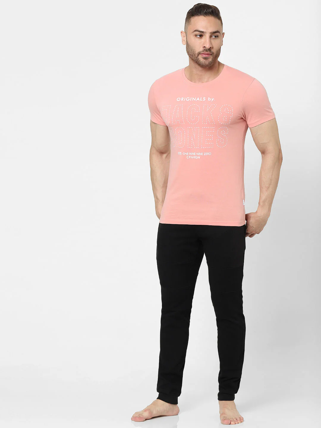 Pink Graphic Crew Neck T-shirt - Image 5