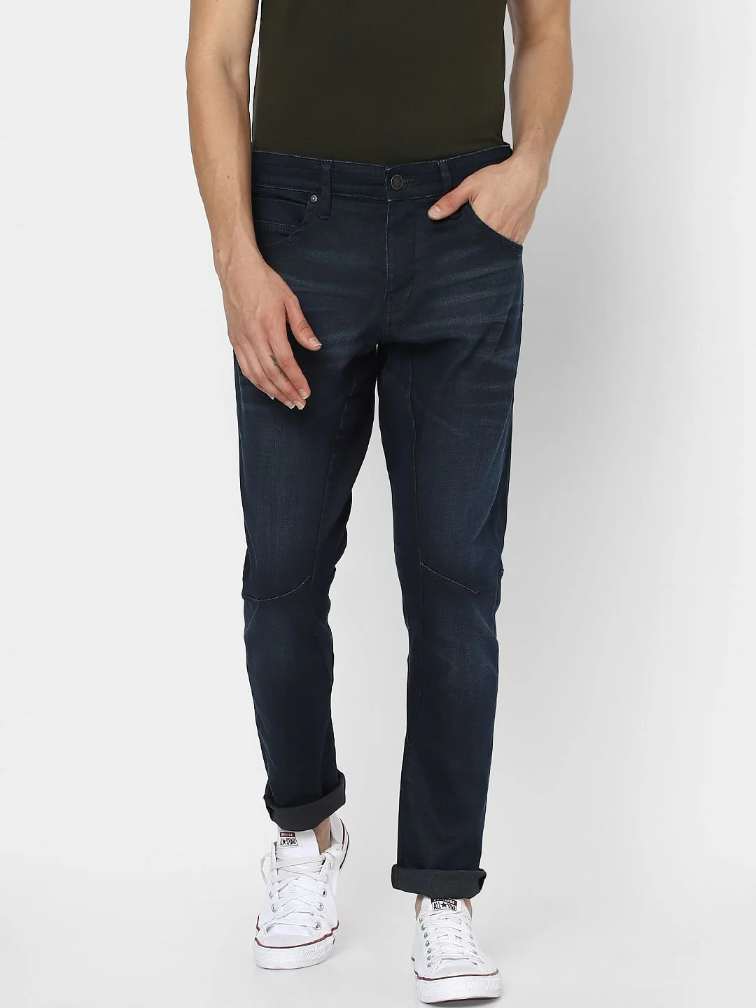 Blue Low Rise Simon Anti Fit Jeans - Image 2