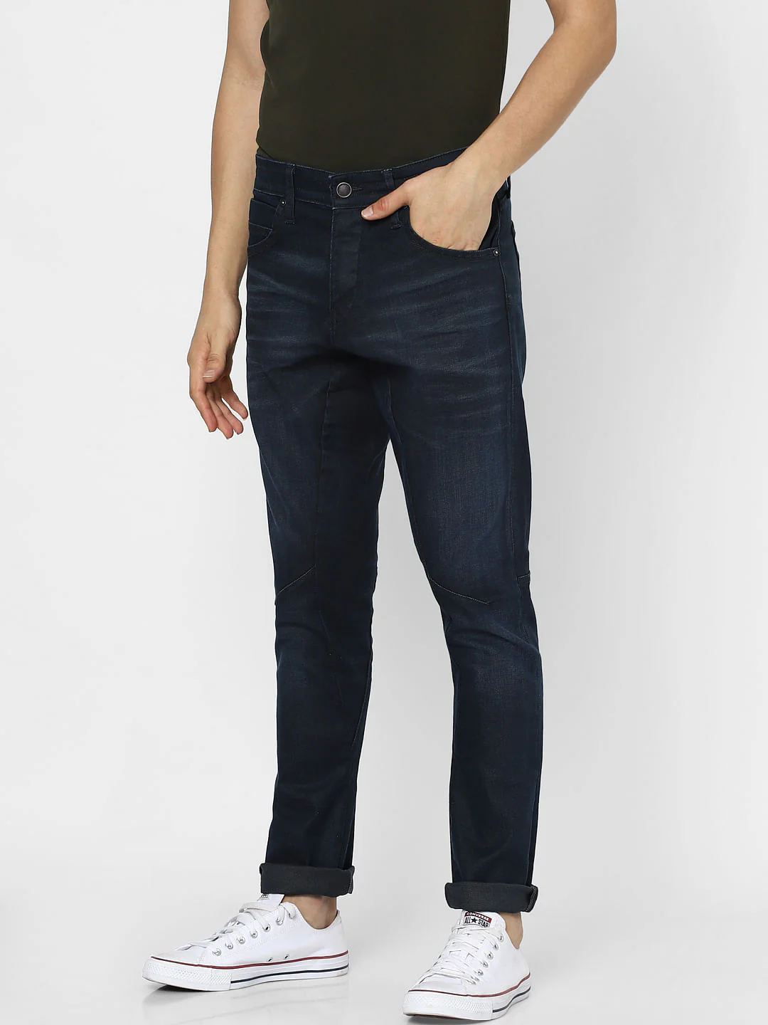 Blue Low Rise Simon Anti Fit Jeans - Image 3