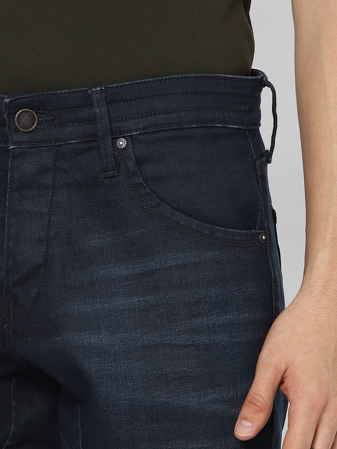 Blue Low Rise Simon Anti Fit Jeans - Image 5