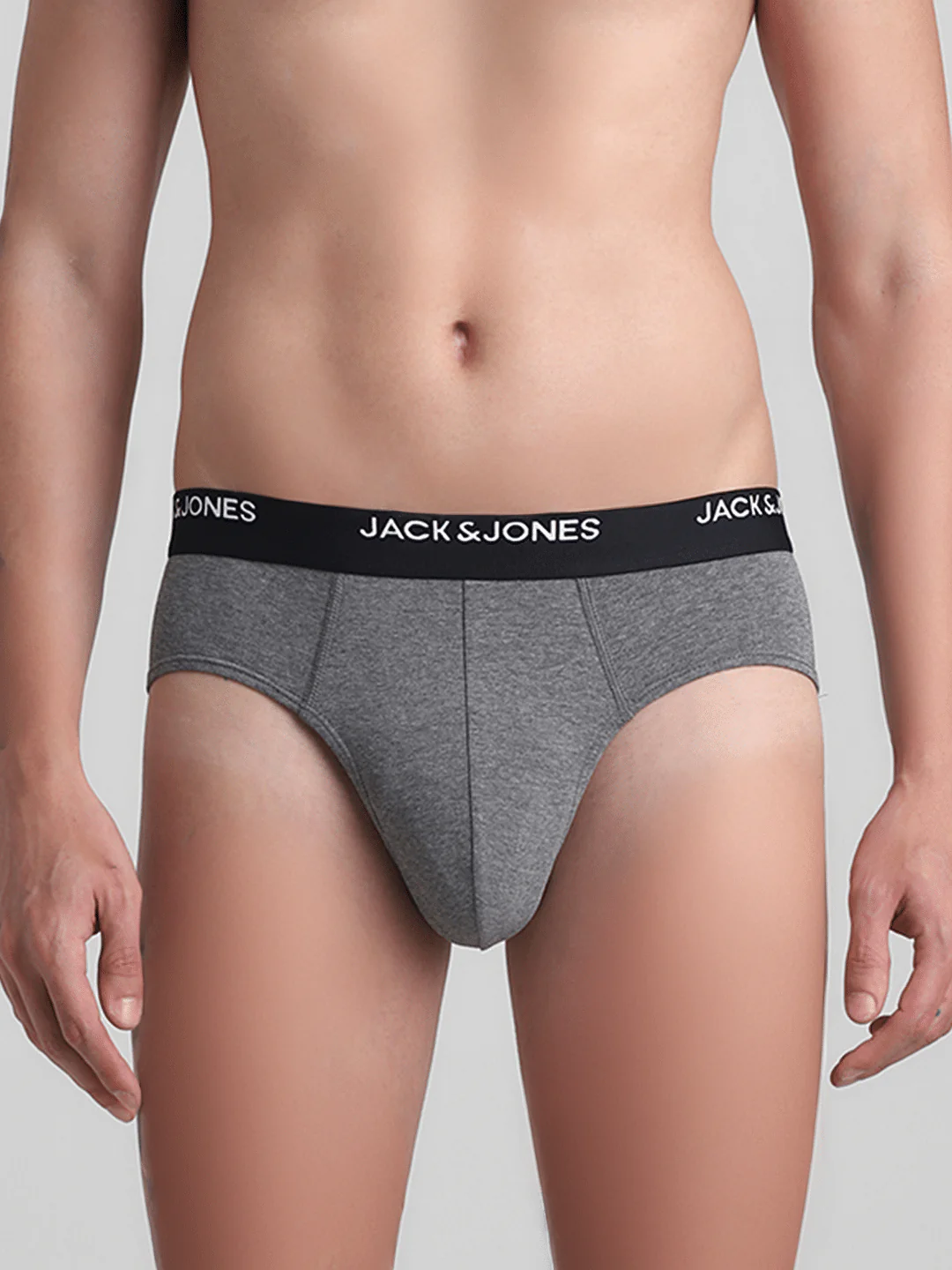 Pack Of 2 Navy Blue & Grey Briefs - Image 3