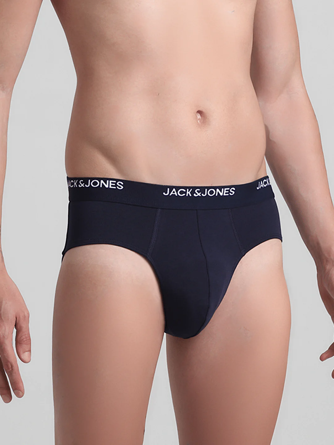 Pack Of 2 Navy Blue & Grey Briefs - Image 4