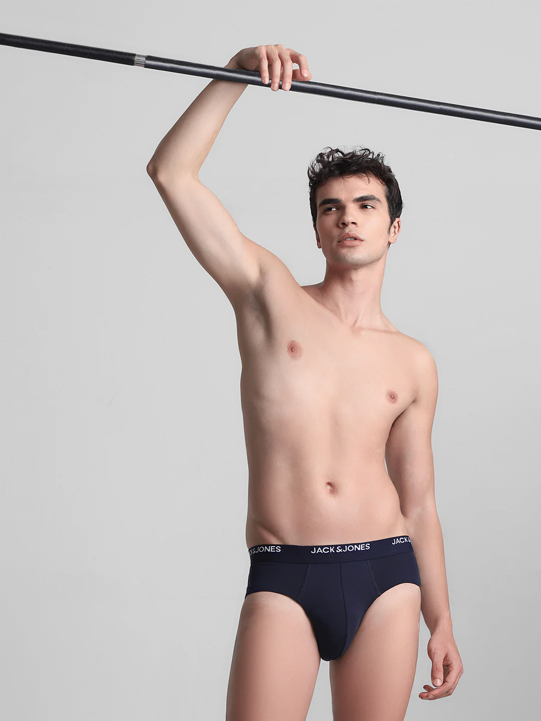 Pack Of 2 Navy Blue & Grey Briefs - Image 7