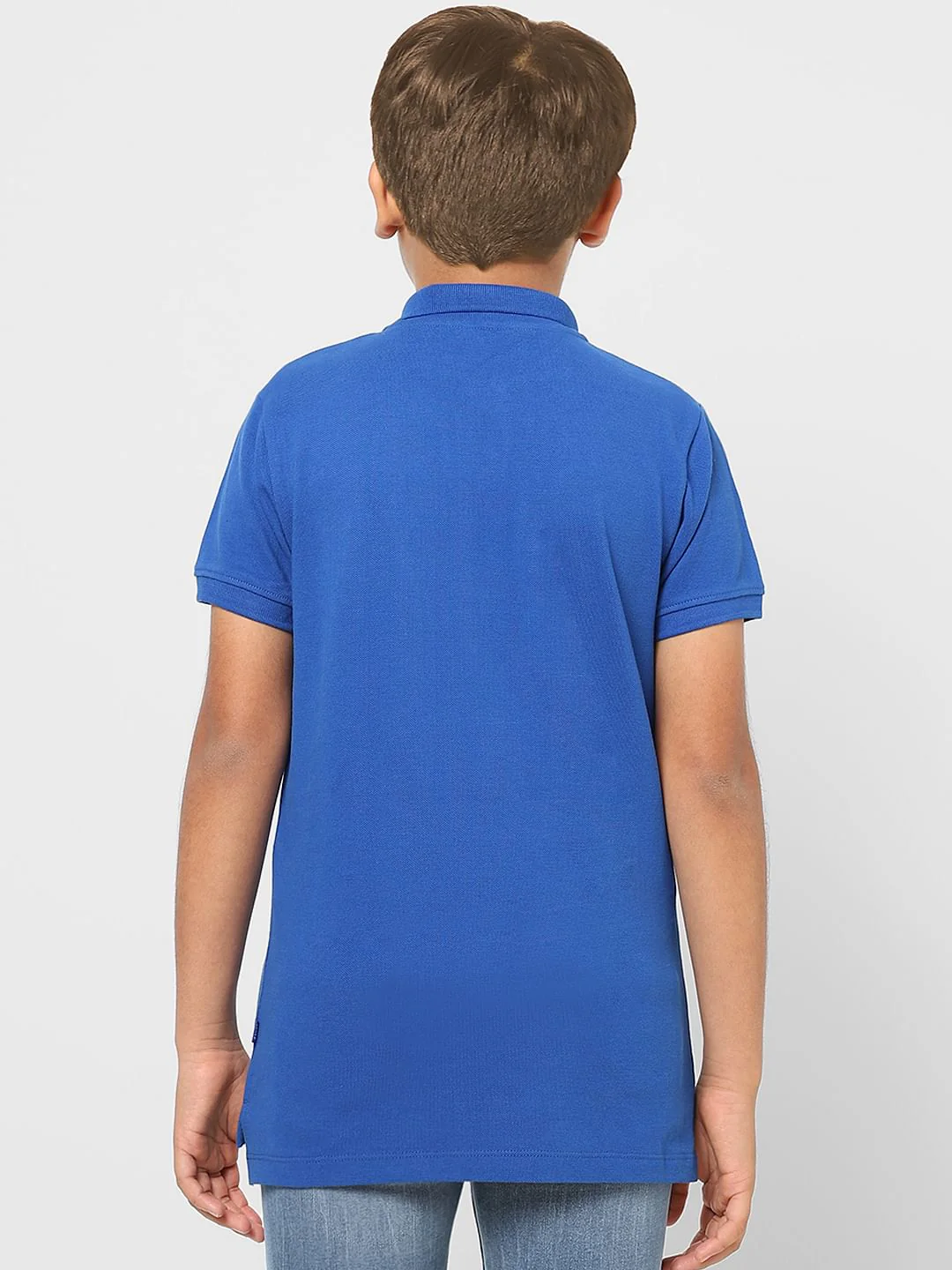 Boys Blue X Marvel Blue Spider Man Polo T-shirt - Image 4