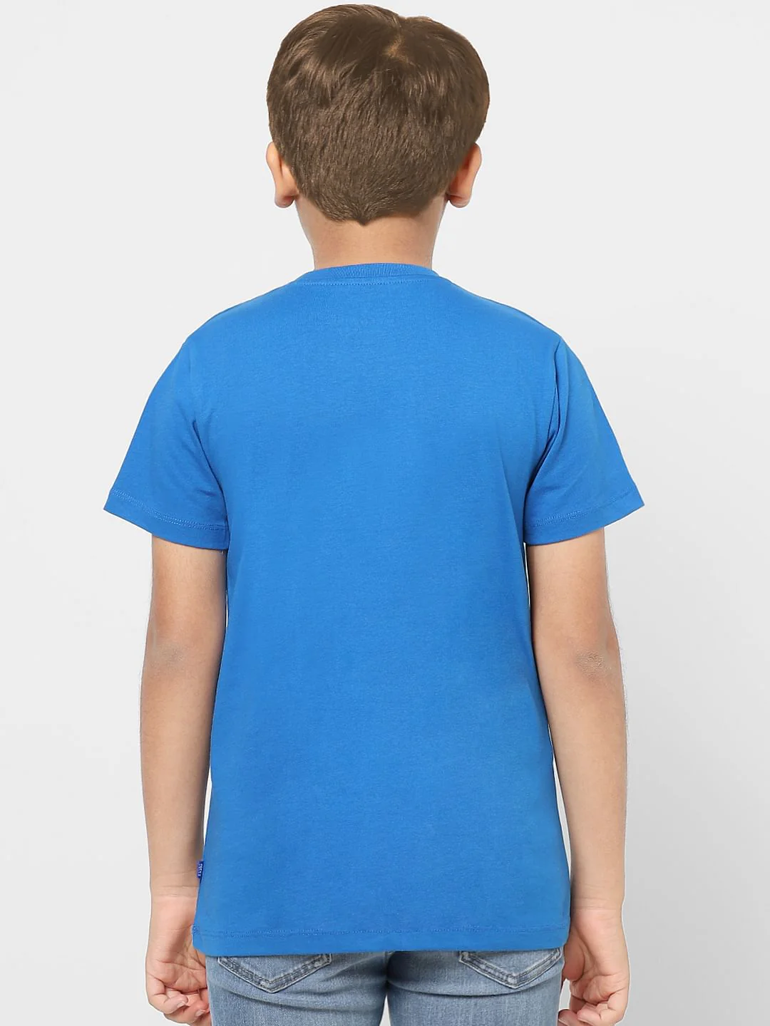 Boys X Marvel Blue Spider Man Crew Neck T-shirt - Image 4
