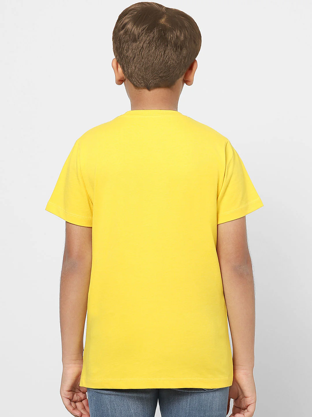 Boys X Marvel Yellow Spider Man Crew Neck T-shirt - Image 4