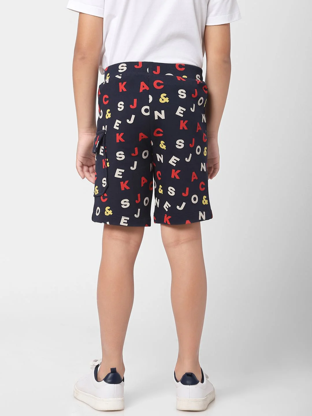 Boys Blue Printed Shorts - Image 3