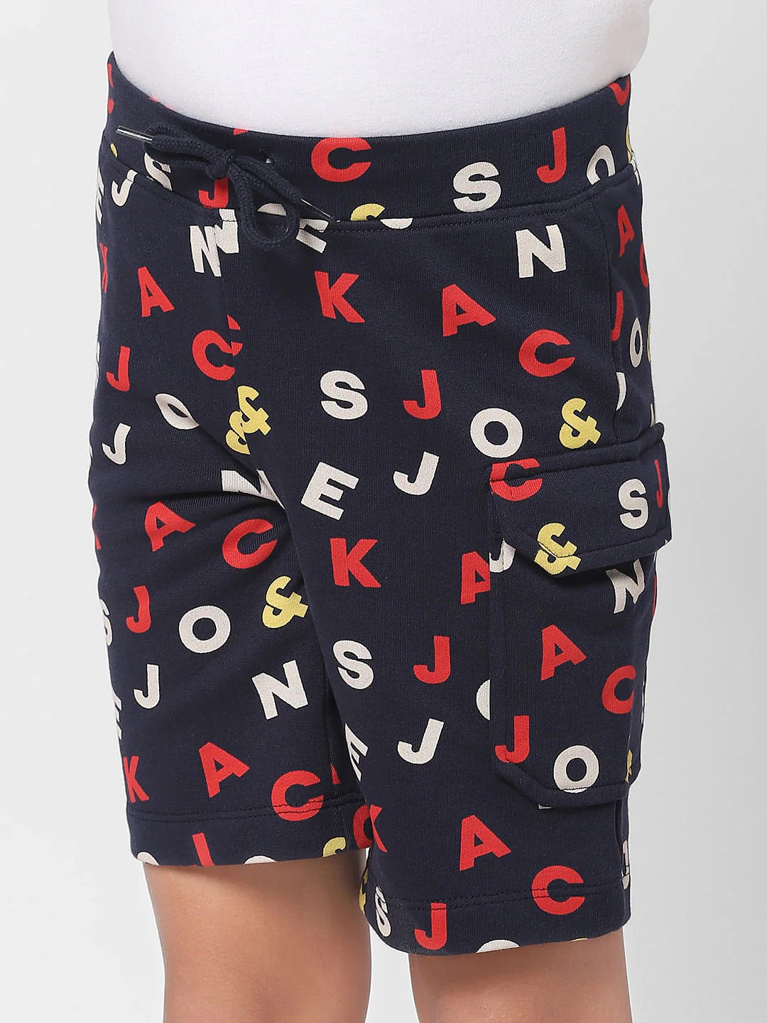 Boys Blue Printed Shorts - Image 4
