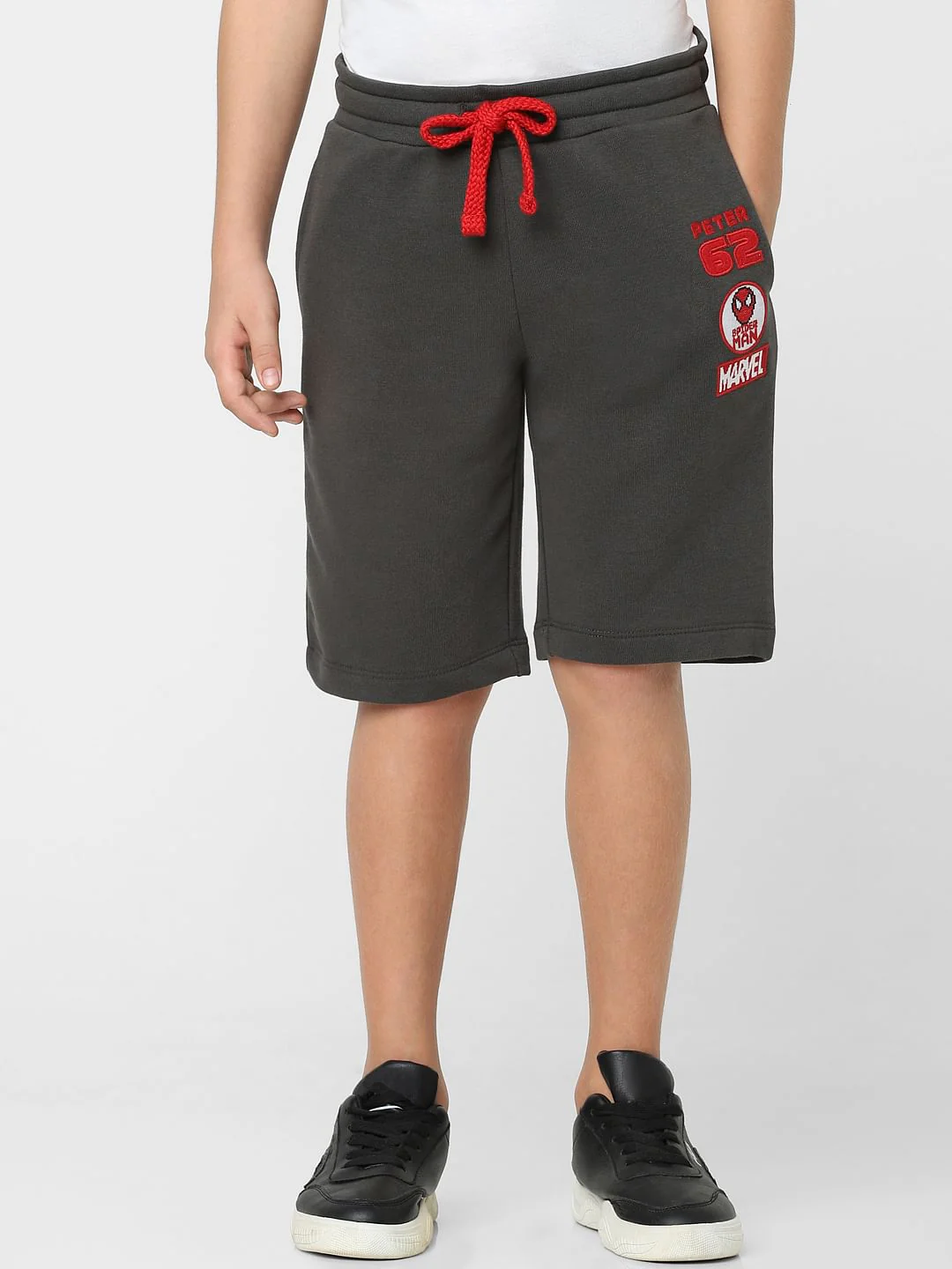 BOYS Black Low Rise Sweatshorts - Image 2