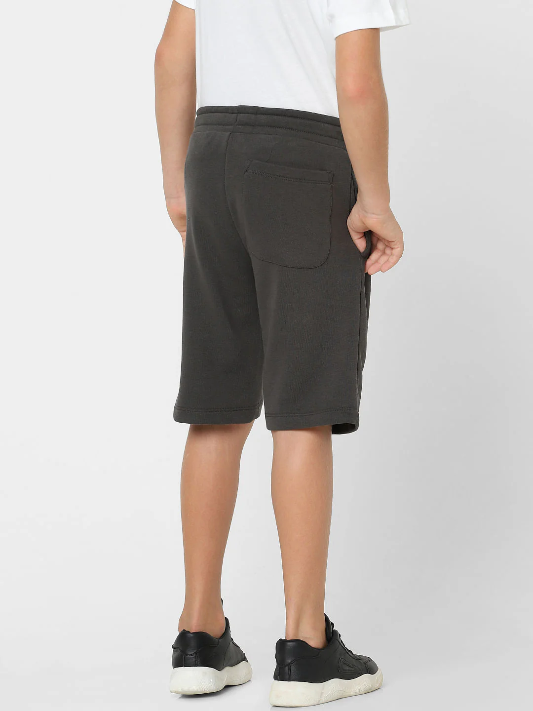 BOYS Black Low Rise Sweatshorts - Image 4