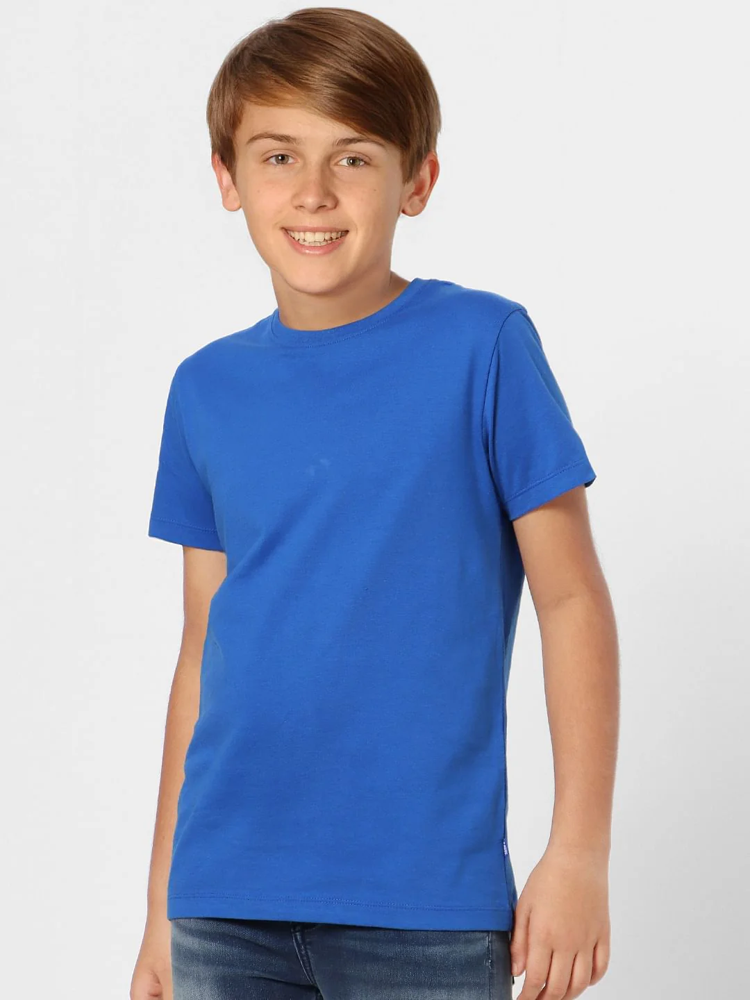 Boys Blue Crew Neck T-shirt - Image 3