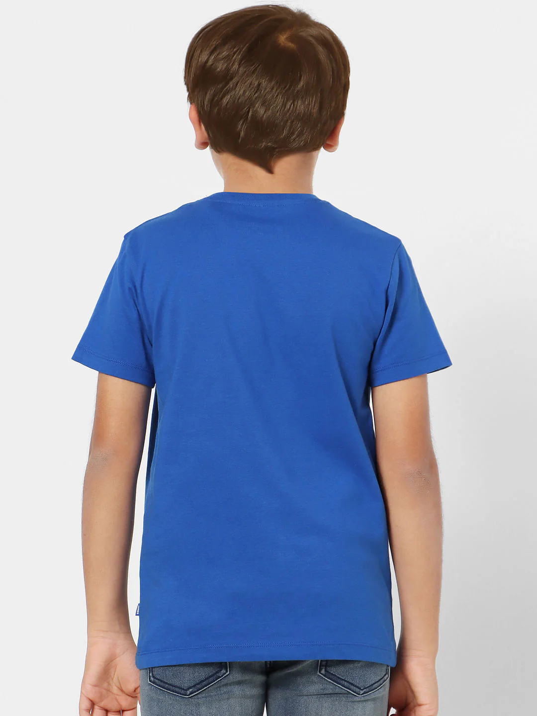 Boys Blue Crew Neck T-shirt - Image 4