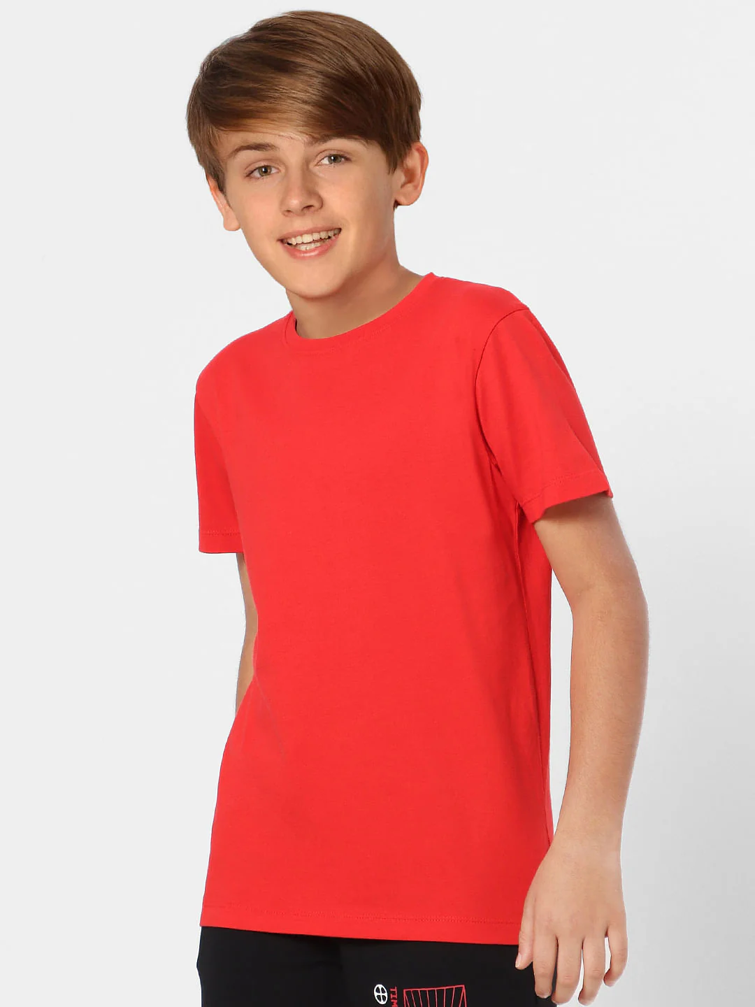 Boys Red Crew Neck T-shirt - Image 3