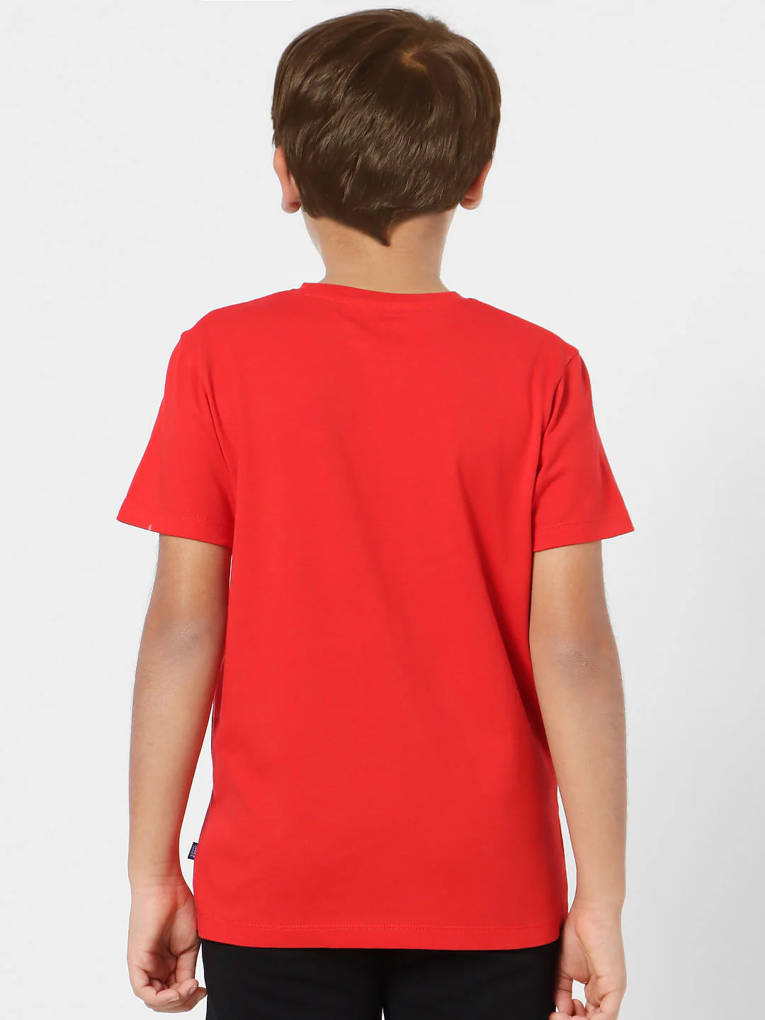 Boys Red Crew Neck T-shirt - Image 4