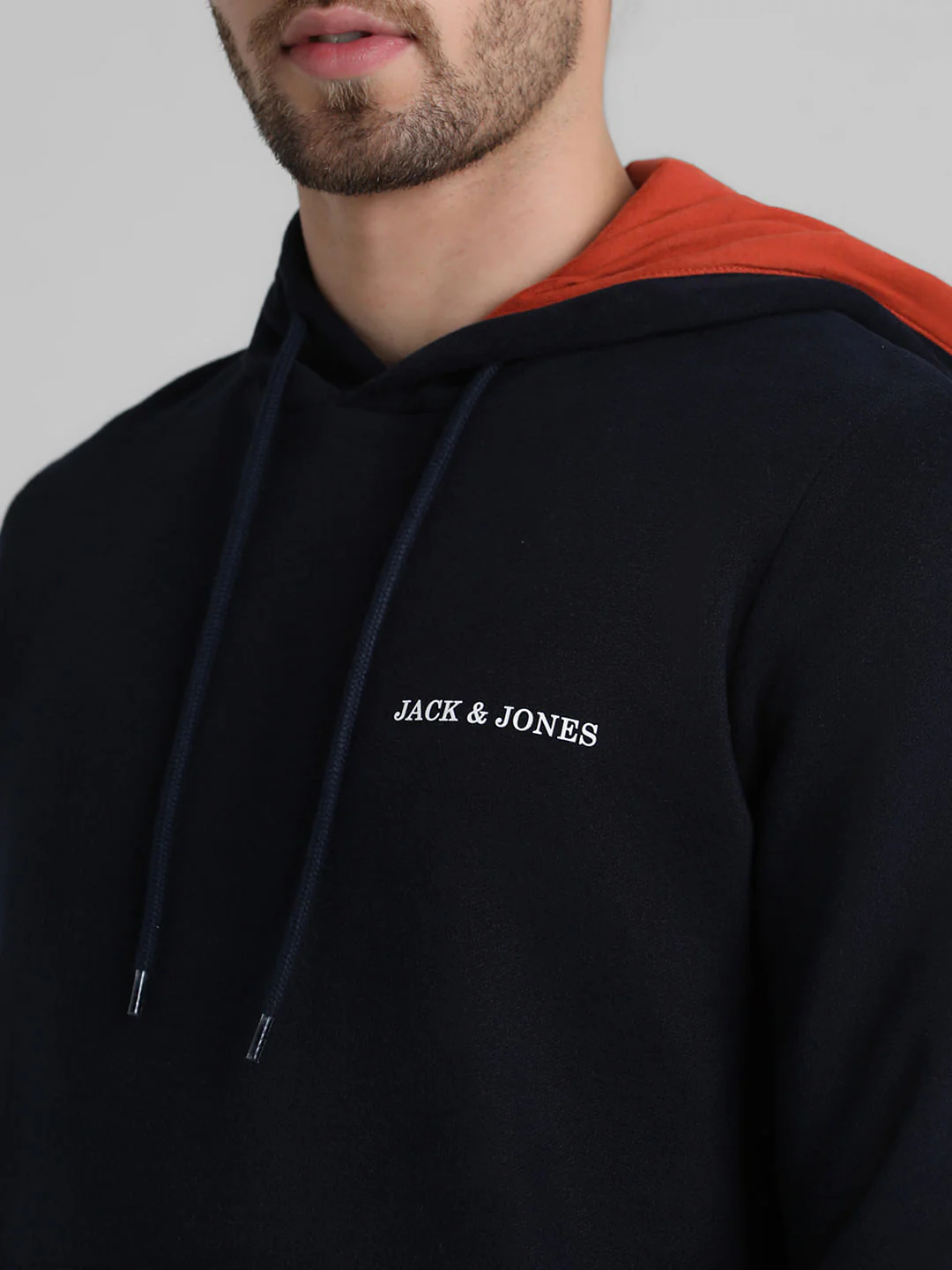 Blue Logo Print Hooded Sweatshirt - Image 5