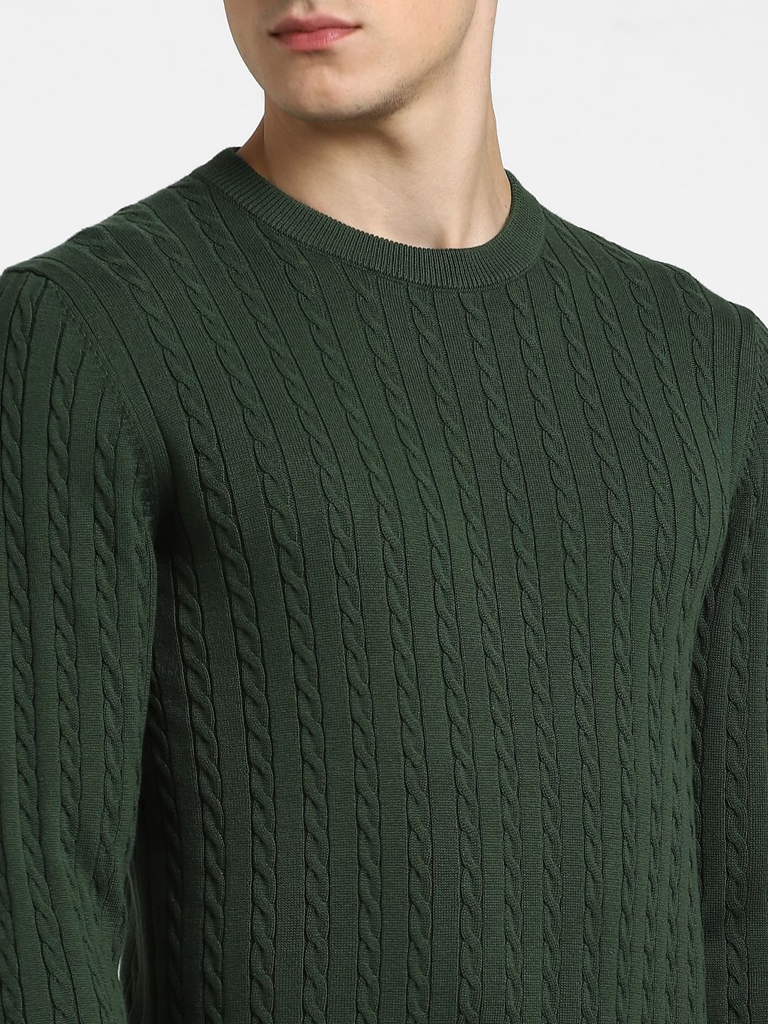 Dark Green Knitted Sweater - Image 5