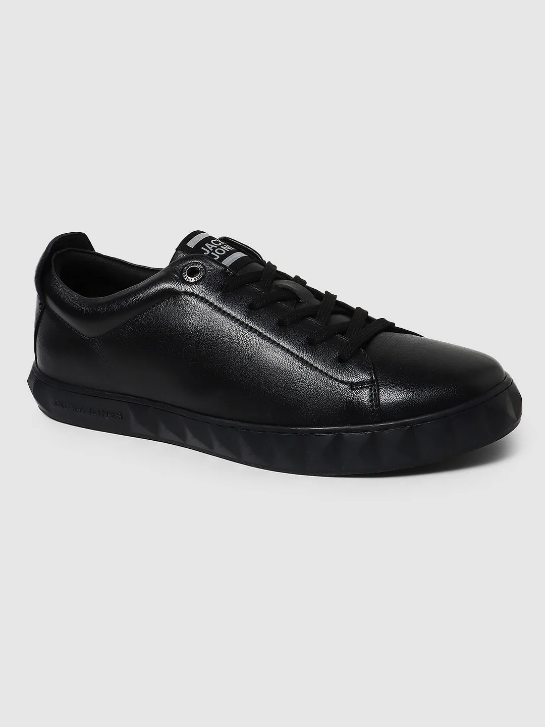 Black Leather Sneakers - Image 4
