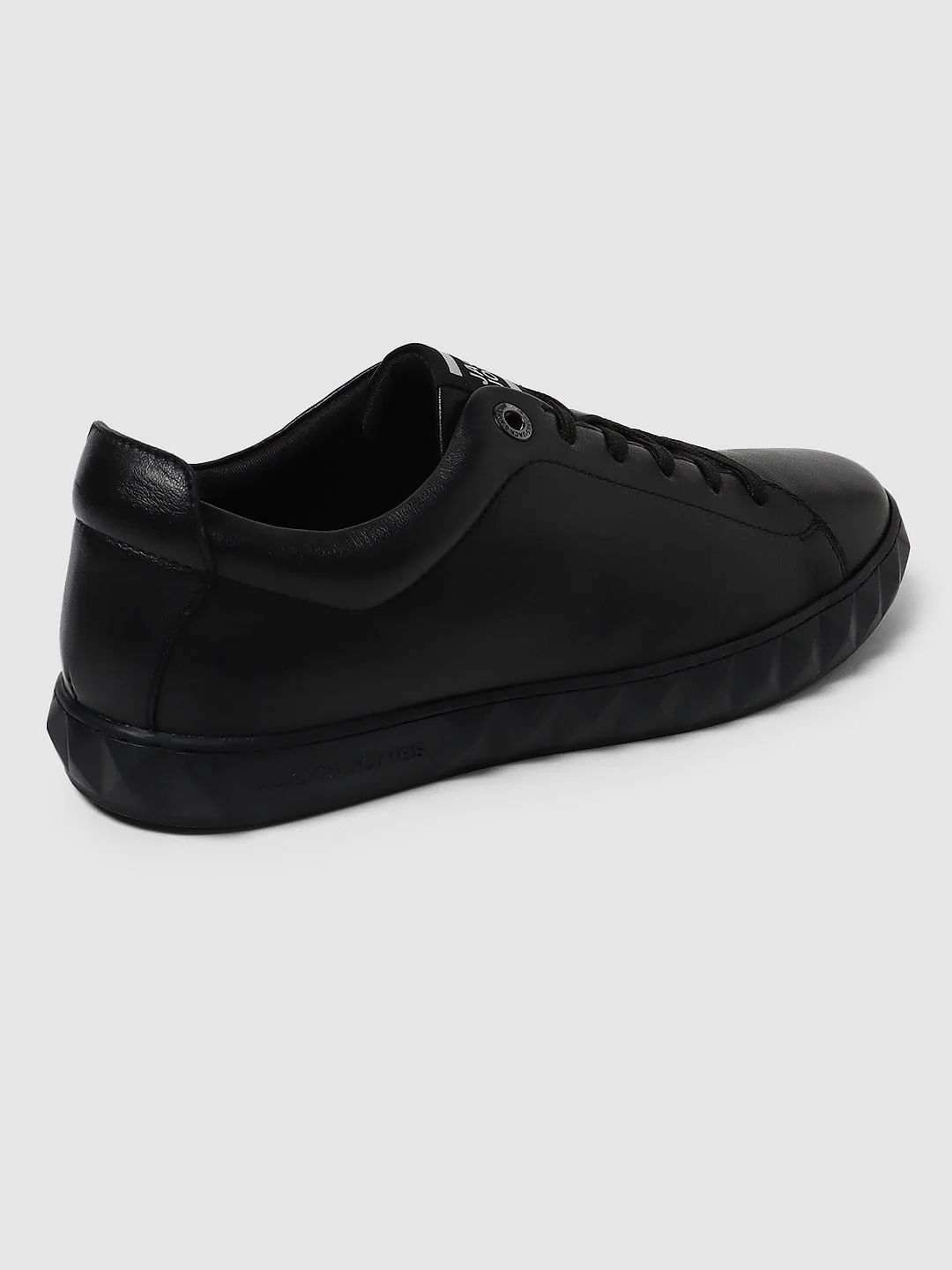 Black Leather Sneakers - Image 5
