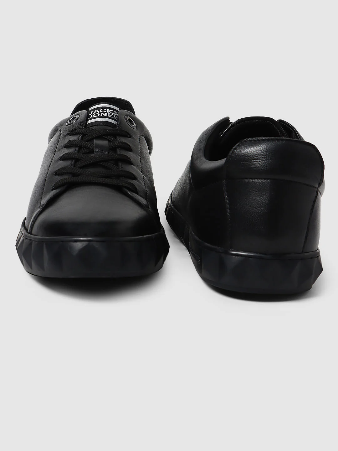 Black Leather Sneakers - Image 7