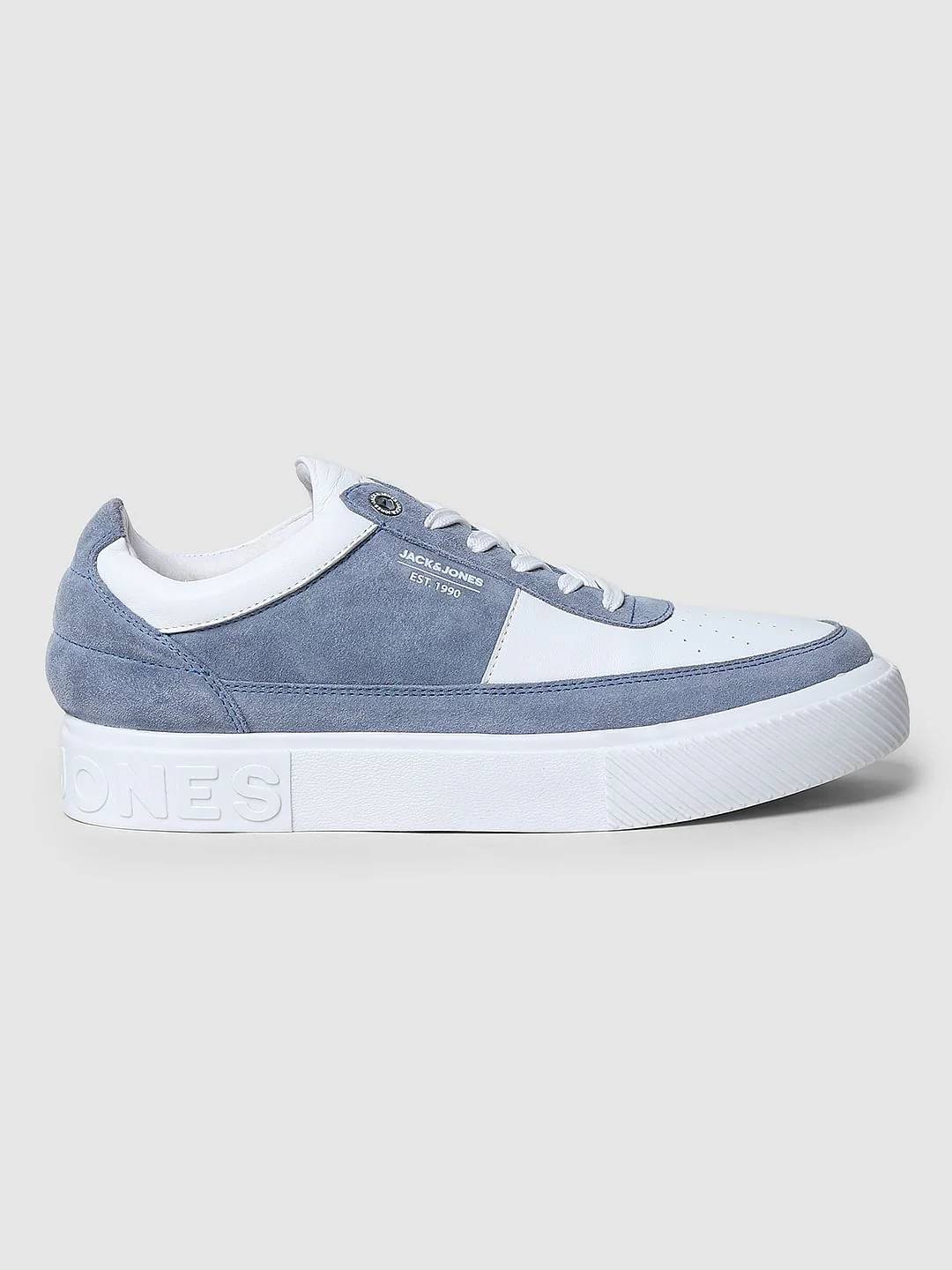 Blue Colourblocked Skater Sneakers - Image 3