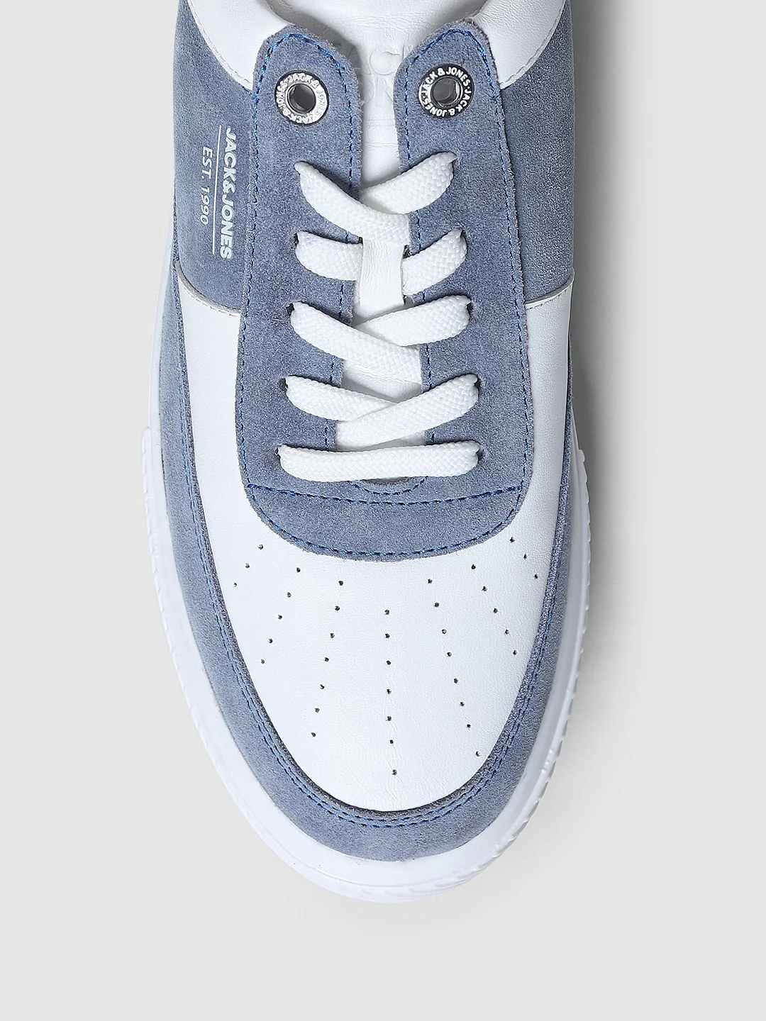 Blue Colourblocked Skater Sneakers - Image 7