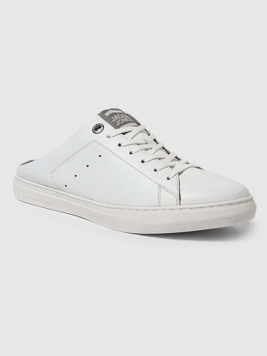 White Lace Up Mules - Image 4