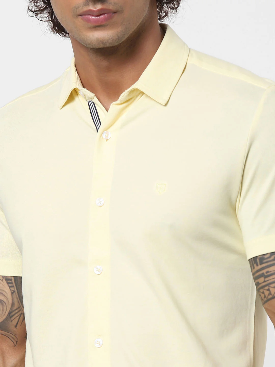 Yellow Half Sleeves Shirt - Image 5