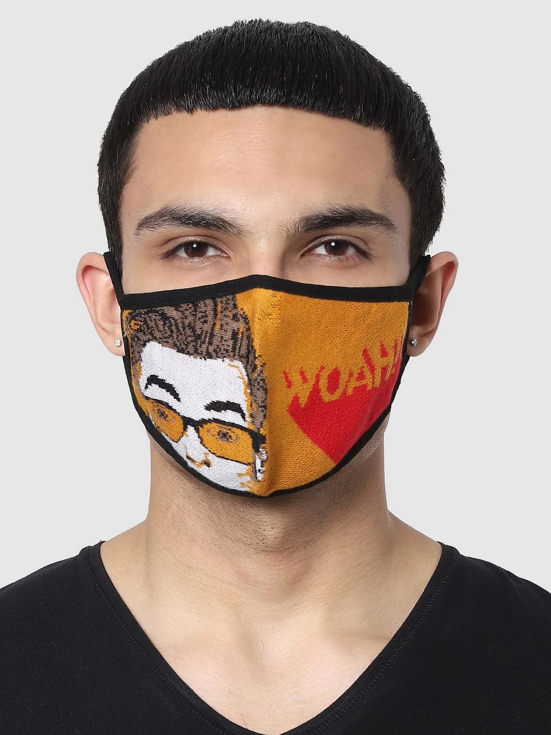 Pack of 3 Graphic Print Seamless 2 PLY Mask