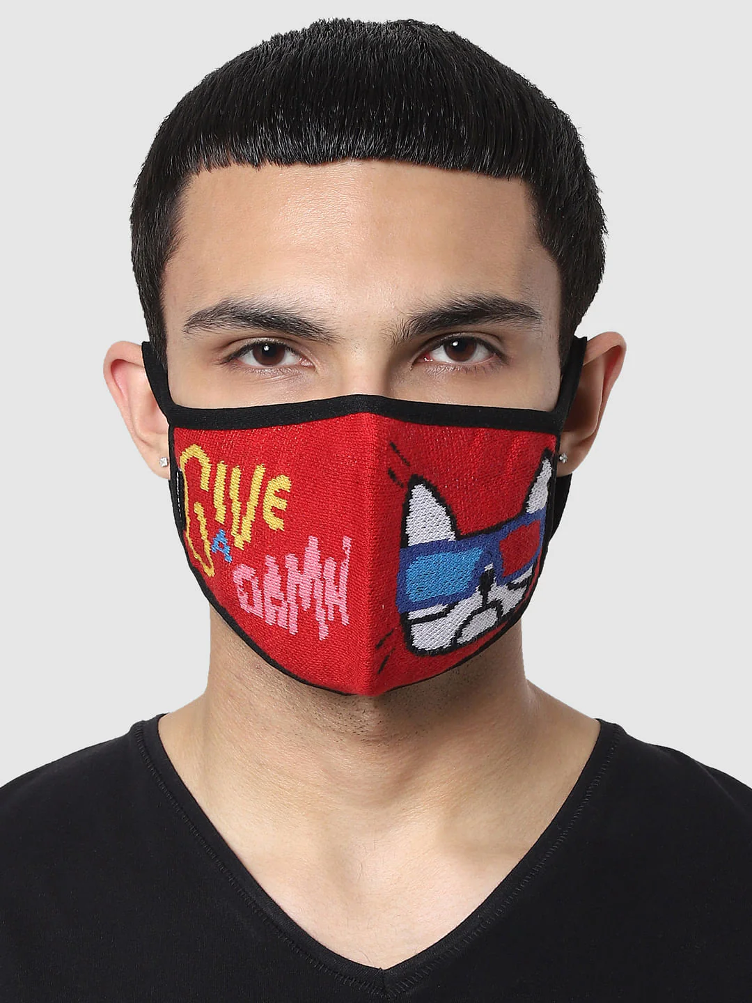 Pack of 3 Graphic Print Seamless 2 PLY Mask - Image 3